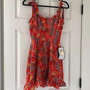 Red flowery summer dress!